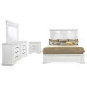 McKinney 4-piece Eastern King Bedroom Set Vintage White - 215871KE-S4