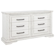McKinney 4-piece Eastern King Bedroom Set Vintage White - 215871KE-S4