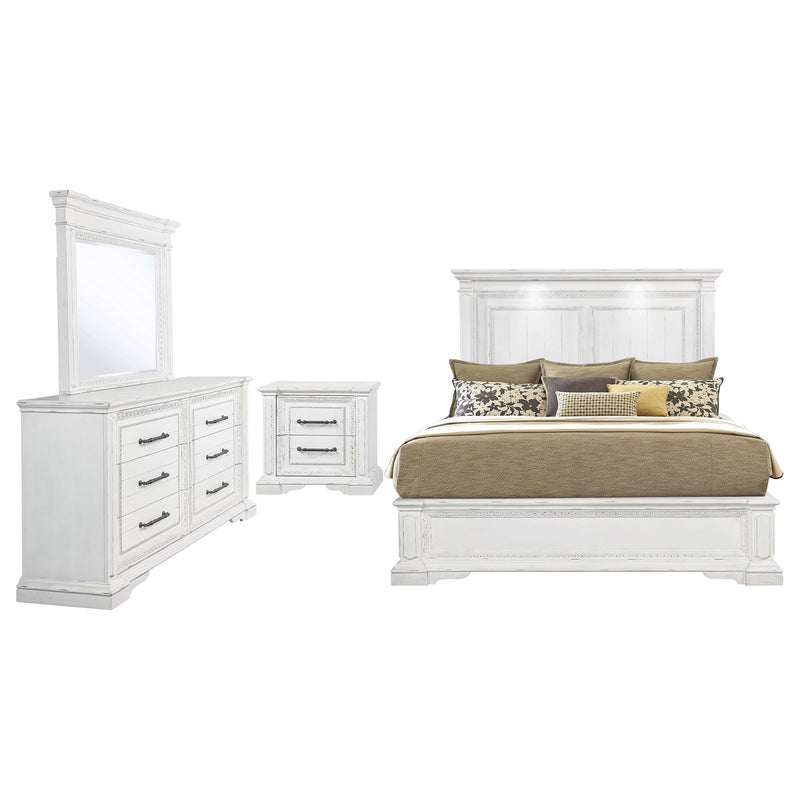 McKinney 4-piece Queen Bedroom Set Vintage White - 215871Q-S4