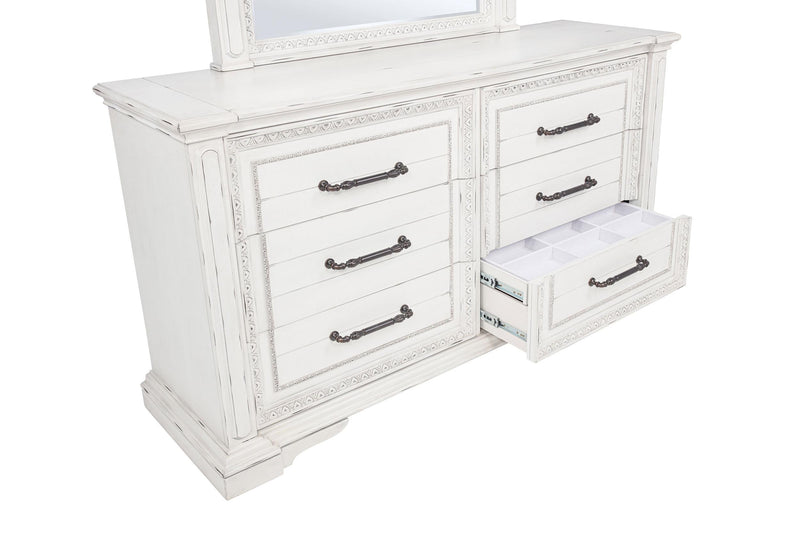 McKinney 5-piece Eastern King Bedroom Set Vintage White - 215871KE-S5