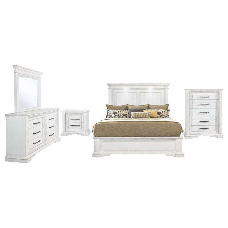 McKinney 5-piece Queen Bedroom Set Vintage White - 215871Q-S5