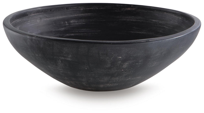 Meadie Distressed Black Bowl - A2000792