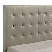Medley Genuine Leather Eastern King Platform Bed Tan - 315911TANKE