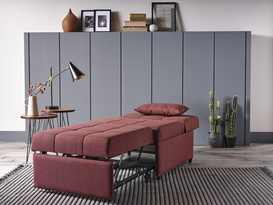 Mello Pull Out Chair In A Box (Corvet Burgundy) - Gate FurnitureLiving Room Chair