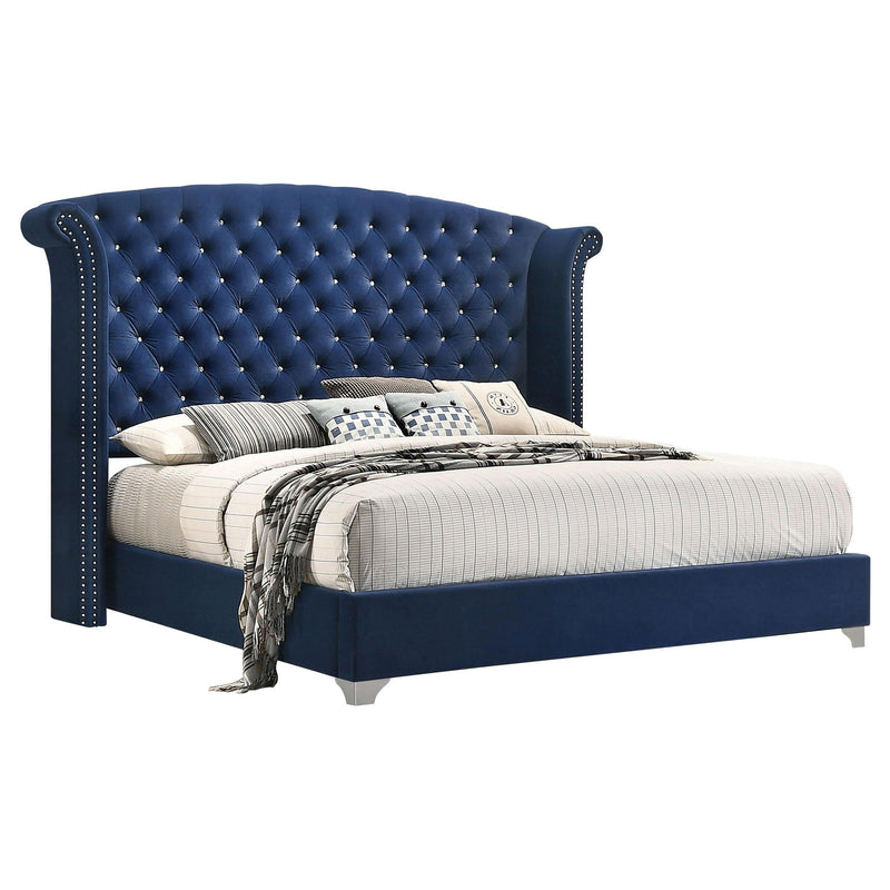 Melody 4-piece California King Bedroom Set Pacific Blue - 223371KW-S4