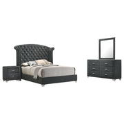 Melody 4-piece Eastern King Bedroom Set Grey - 223381KE-S4