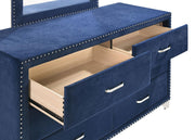 Melody 4-piece Eastern King Bedroom Set Pacific Blue - 223371KE-S4