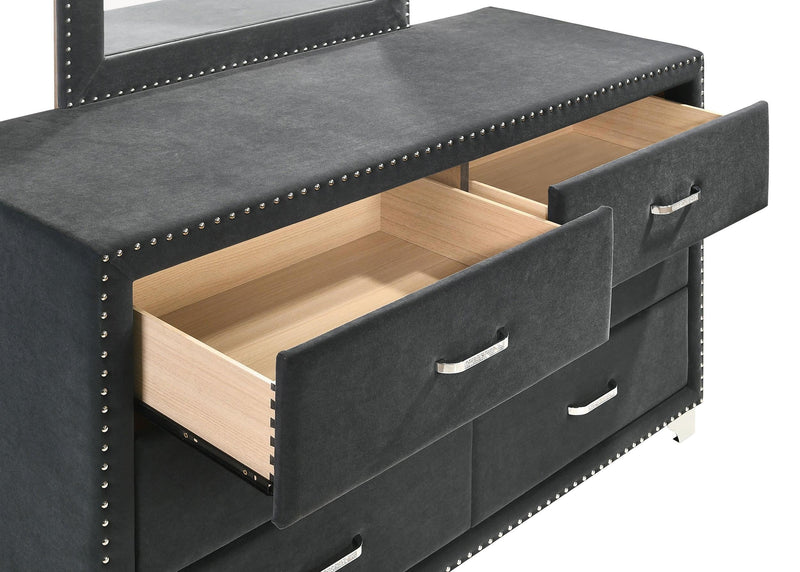 Melody 4-piece Queen Bedroom Set Grey - 223381Q-S4