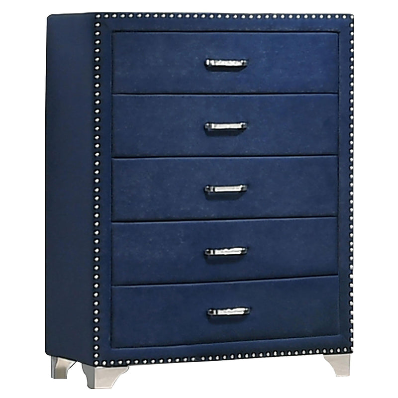 Melody 4-piece Queen Bedroom Set Pacific Blue - 223371Q-S4