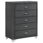 Melody 5-drawer Bedroom Chest Grey - 223385
