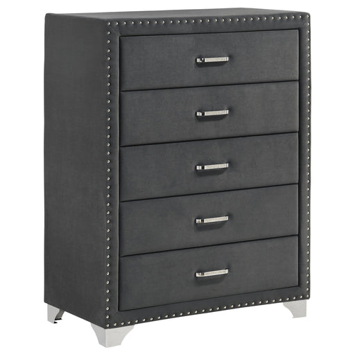 Melody 5-drawer Bedroom Chest Grey - 223385