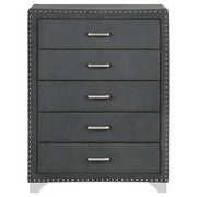 Melody 5-drawer Bedroom Chest Grey - 223385
