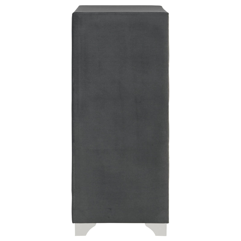 Melody 5-drawer Bedroom Chest Grey - 223385