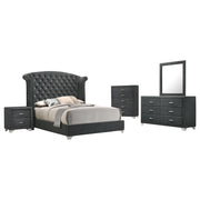 Melody 5-piece Eastern King Bedroom Set Grey - 223381KE-S5
