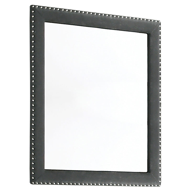 Melody Upholstered Dresser Mirror Grey - 223384