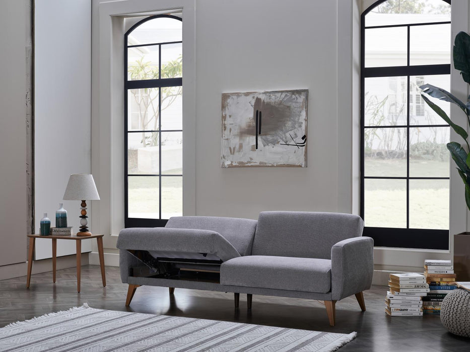 Memory Foam Sofa In A Box (Koopsi Basic Gray 110) - Gate FurnitureSleeper Sofa