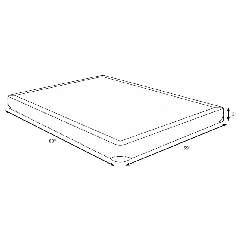 Mercer 5-inch Queen Low Profile Box Spring Foundation - 350415Q