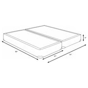 Mercer 9-inch Split Eastern King Standard Box Spring Foundation - 350416KE