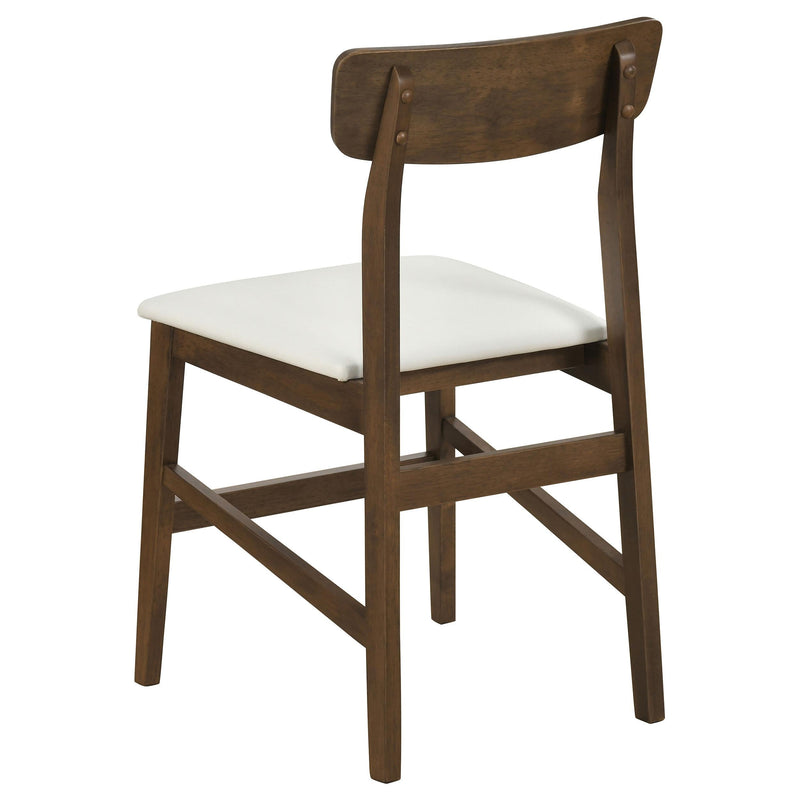 Merrin Dining Side Chair Off White and Walnut (Set of 2) - 192722
