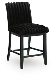 Mervannie Black Counter Height Barstool, Set of 2 - PCD571-124