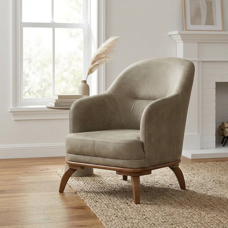 Mia 4-pieces (2 Sofa & 2 Chair) Livingroom Set Beige in Beige - 101-MIA-ALA03-3311