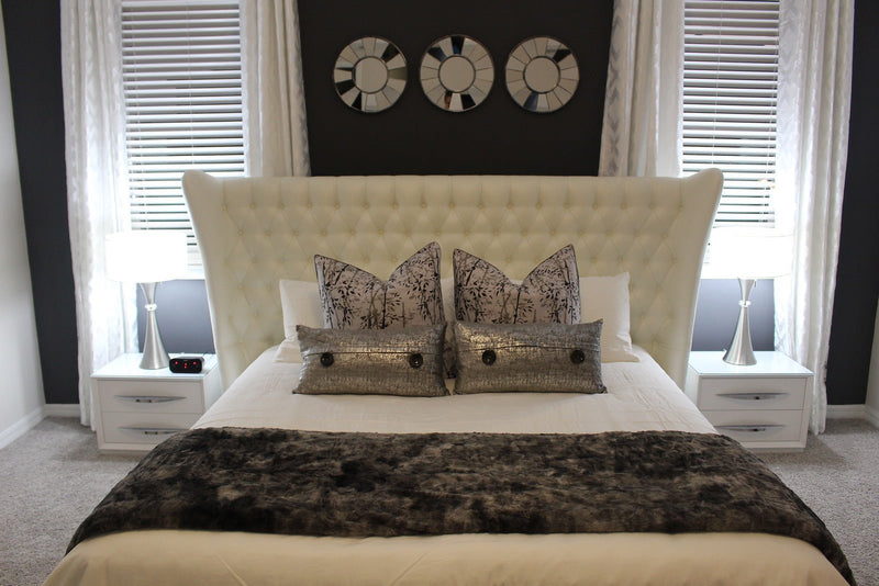 Miami Bed Queen - Lara FurnitureQueen Bed