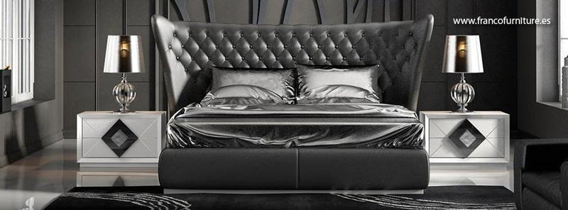 Miami Bed Queen - Lara FurnitureQueen Bed
