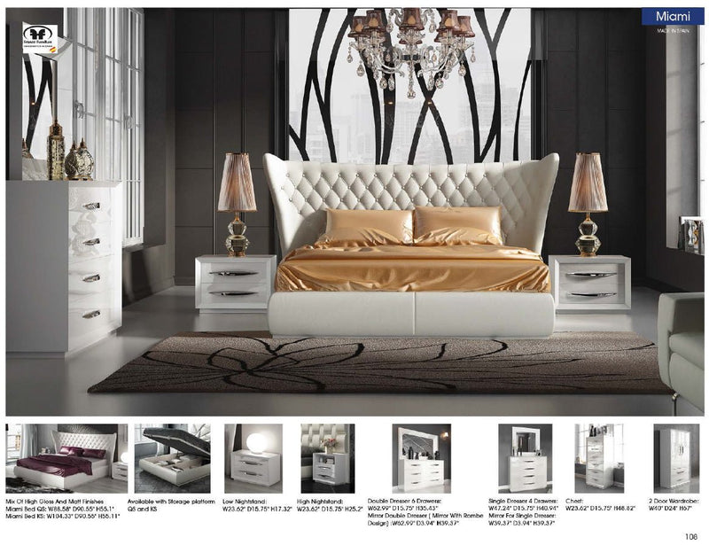 Miami Bedroom Set - Lara FurnitureBedroom Set
