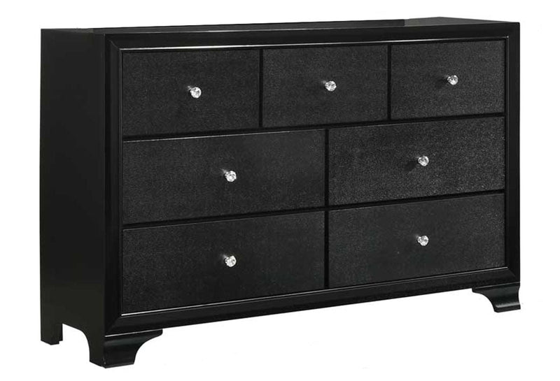 Micah Black LED Panel Bedroom Set - Lara FurnitureBedroom Set