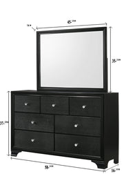Micah Black LED Upholstered Panel Youth Bedroom Set - Lara FurnitureYouth Bedroom Set