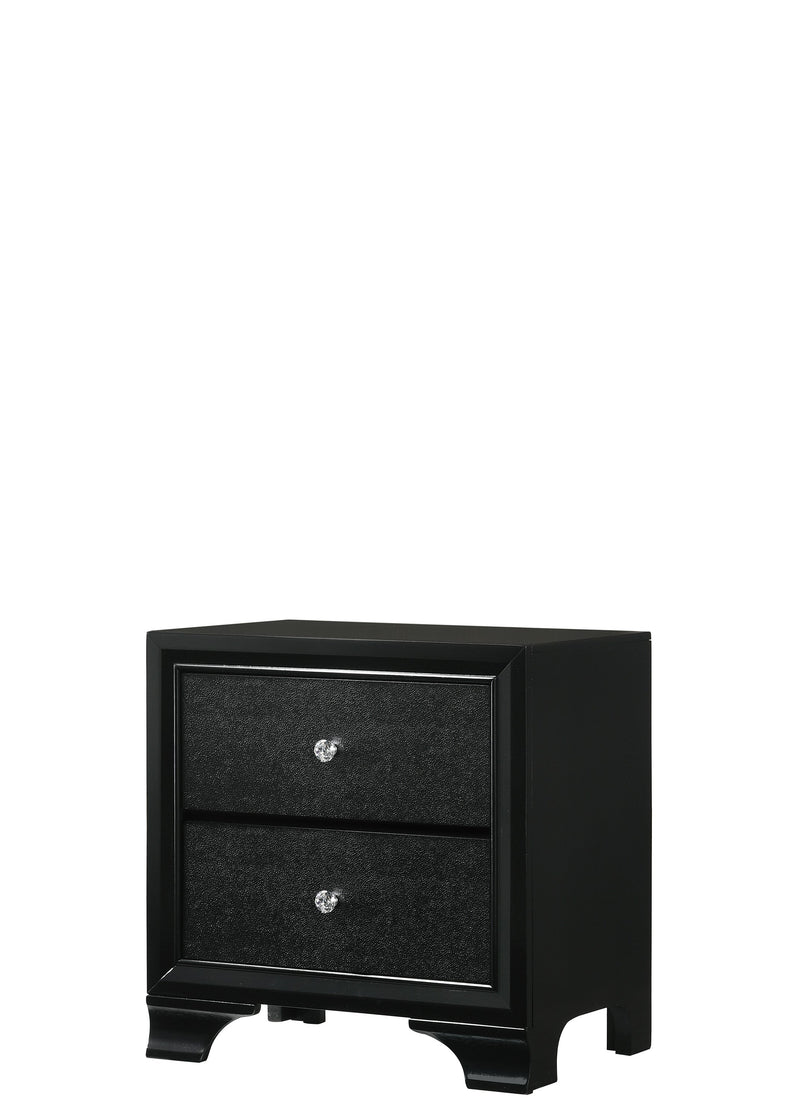Micah Black LED Upholstered Panel Youth Bedroom Set - Lara FurnitureYouth Bedroom Set
