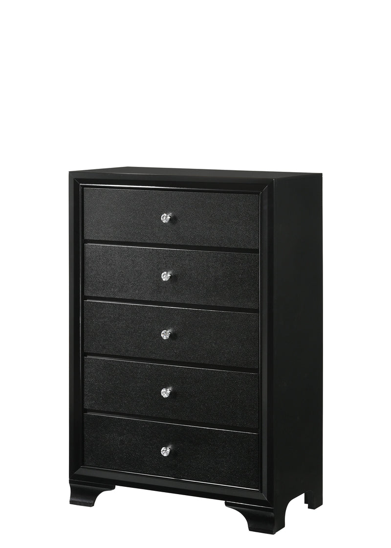 Micah Black LED Upholstered Panel Youth Bedroom Set - Lara FurnitureYouth Bedroom Set