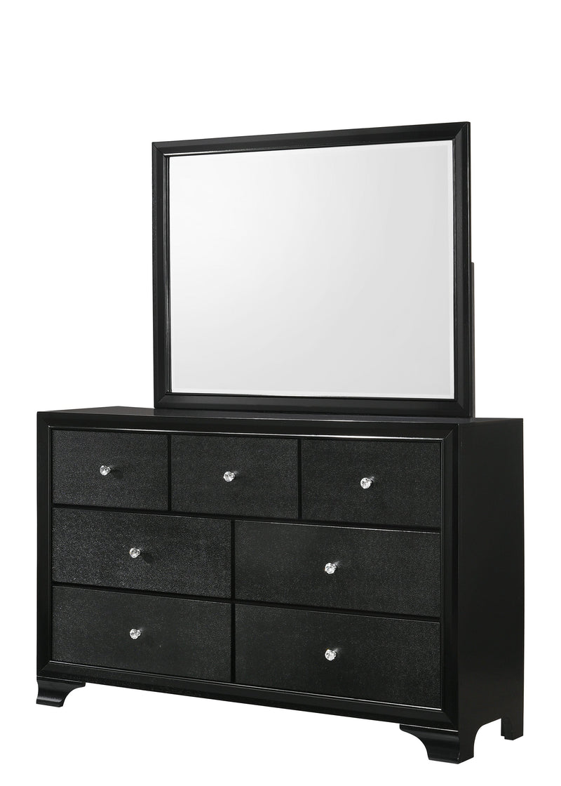 Micah Black LED Upholstered Panel Youth Bedroom Set - Lara FurnitureYouth Bedroom Set