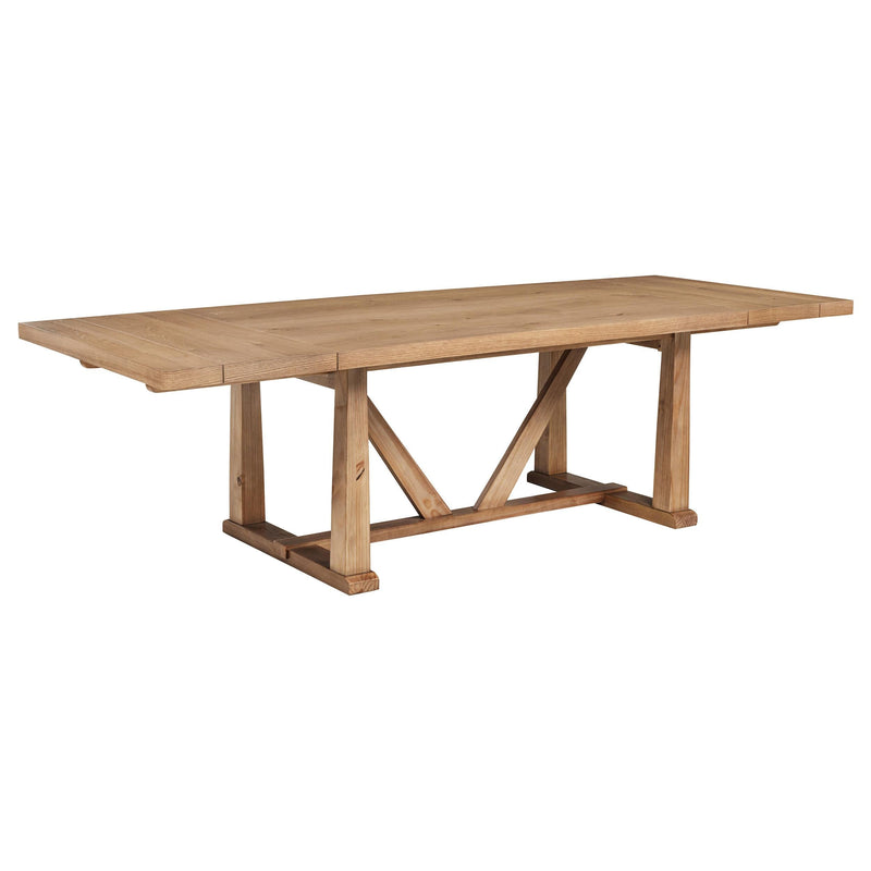 Middleton 106-inch Extension Leaf Dining Table Natural Brown - 108541