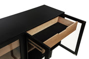 Middleton 4-door Sideboard Server with Dual Drawers Black - 108545BLK