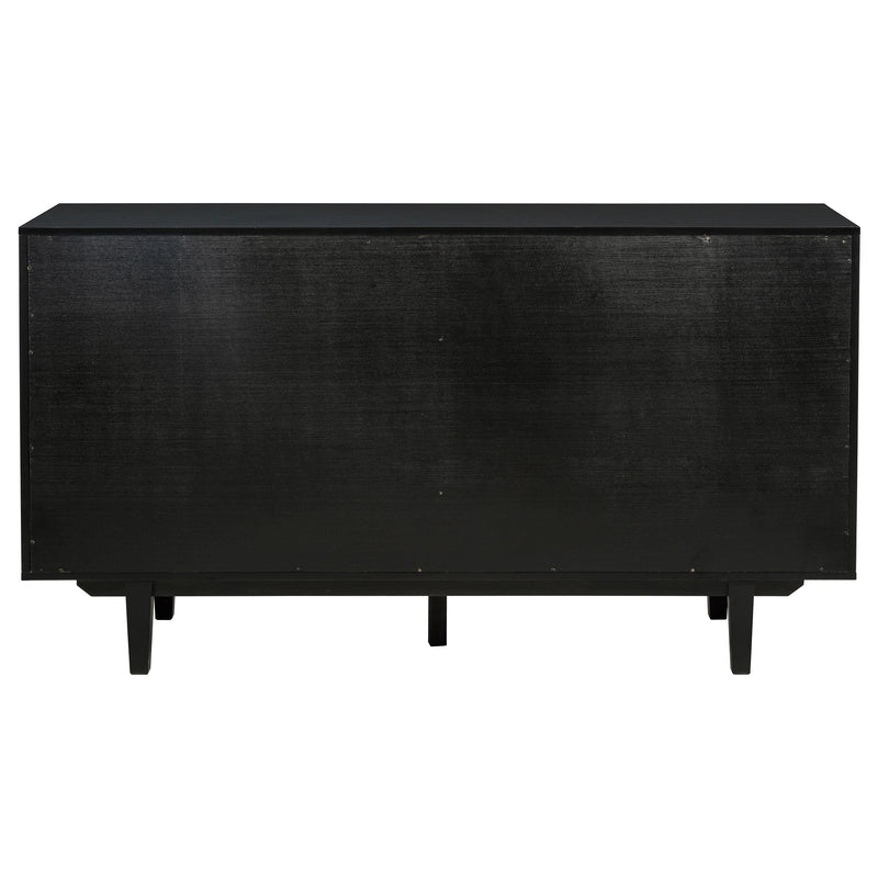 Middleton 4-door Sideboard Server with Dual Drawers Black - 108545BLK