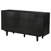 Middleton 4-door Sideboard Server with Dual Drawers Black - 108545BLK