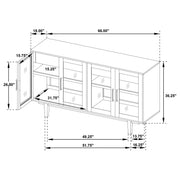 Middleton 4-door Sideboard Server with Dual Drawers Natural - 108545NAT