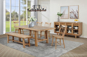 Middleton 60-inch Wood Backless Dining Bench Natural Brown - 108543