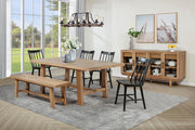 Middleton 60-inch Wood Backless Dining Bench Natural Brown - 108543