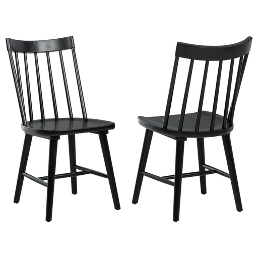 Middleton Solid Wood Dining Side Chair Black (Set of 2) - 108546BLK