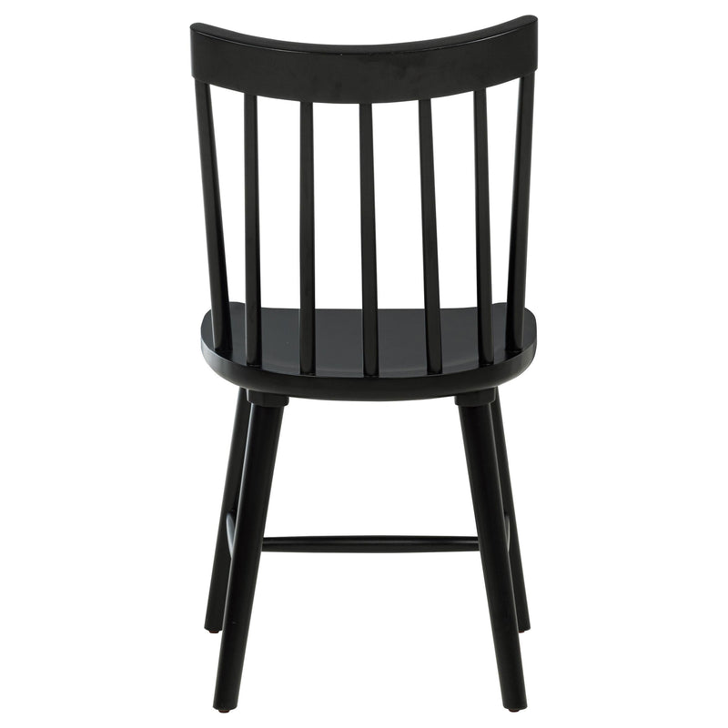 Middleton Solid Wood Dining Side Chair Black (Set of 2) - 108546BLK