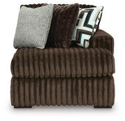 Midnight-Madness 3-Piece Double Chaise Sectional and Ottoman - 98104U8