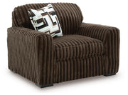 Midnight-Madness 3-Piece Sectional, Oversized Chair and Ottoman - 98104U10