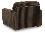 Midnight-Madness 3-Piece Sectional, Oversized Chair and Ottoman - 98104U10