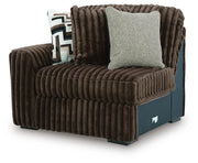 Midnight-Madness Chocolate Left-Arm Facing Corner Chair - 9810464