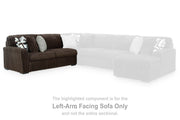 Midnight-Madness Chocolate Left-Arm Facing Sofa - 9810466
