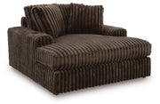 Midnight-Madness Chocolate Oversized Chaise - 9810415