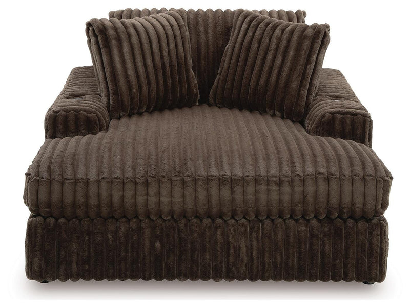 Midnight-Madness Chocolate Oversized Chaise - 9810415