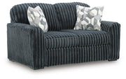 Midnight-Madness Gunmetal Loveseat - 9810535